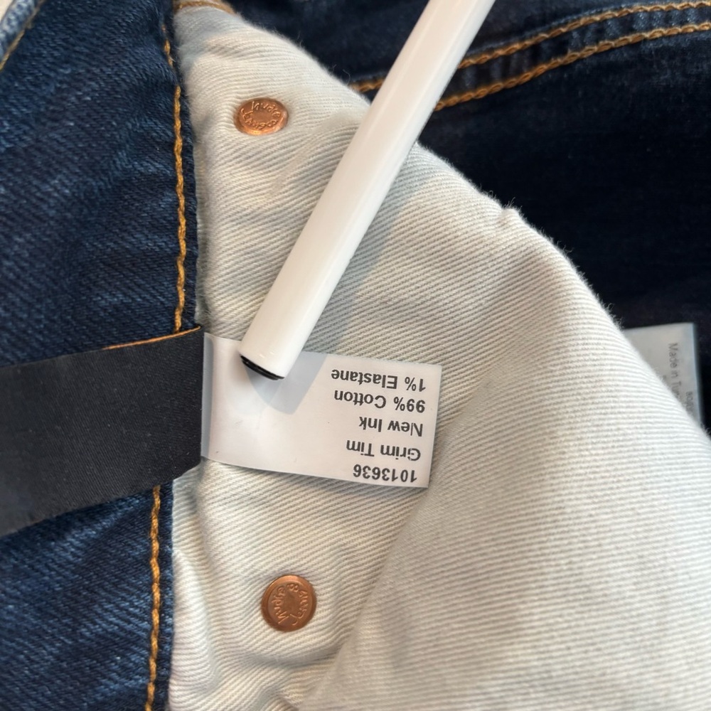 Nudie Jeans Grim Tim New Ink Men’s 32x31 Blue Button Fly - Picture 10 of 13